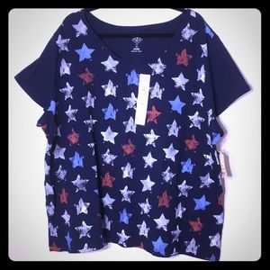 American Day Top NAVY BLUE USA PRIDE STAR TOP🇺🇸
